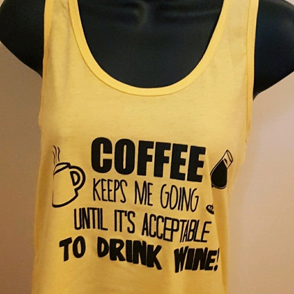 Brand New tank top "Coffee keeps me going..." - Picture 3 of 4